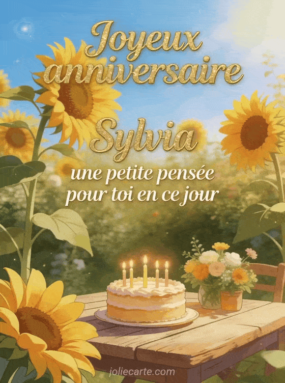 Joyeux anniversaire Sylvia - Joyeux anniversaire sylvia bisous