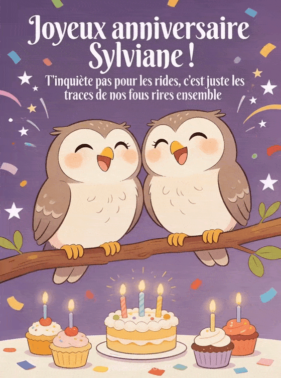 Joyeux anniversaire Sylviane - Sylviane rigolo