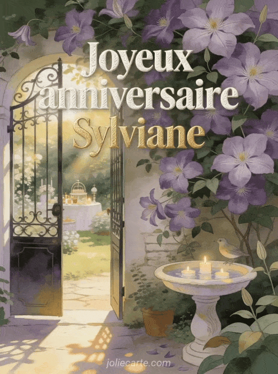 Joyeux anniversaire Sylviane - Joyeux anniversaire sylviane femme