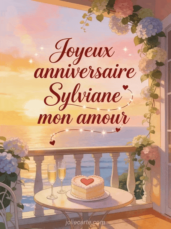 Joyeux anniversaire Sylviane - Joyeux anniversaire sylviane mon amour