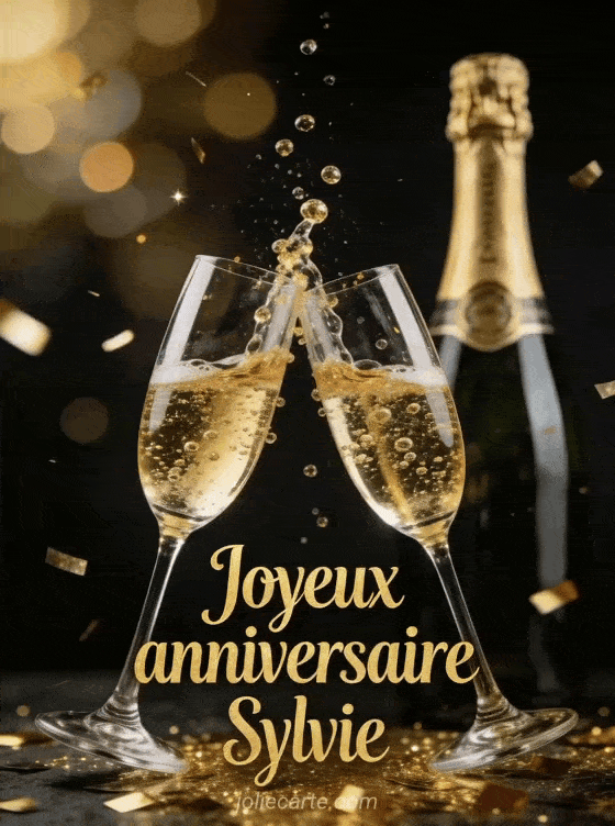 Joyeux anniversaire Sylvie - Joyeux anniversaire sylvie champagne