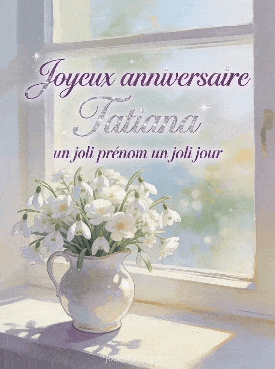 Joyeux anniversaire Tatiana - Carte joyeux anniversaire tatiana gratuite
