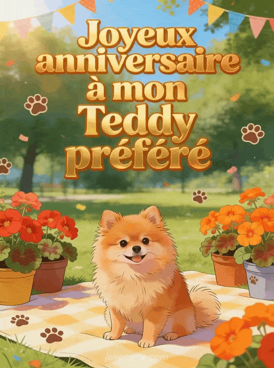 Joyeux anniversaire Teddy - Joyeux anniversaire teddy gif