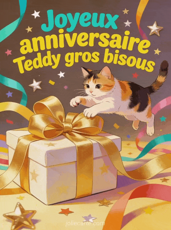 Joyeux anniversaire Teddy - Joyeux anniversaire teddy gros bisous