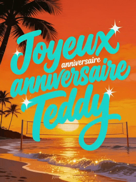 Joyeux anniversaire Teddy - Joyeux anniversaire teddy gif anime