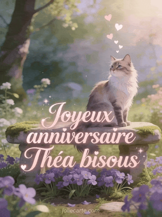 Joyeux anniversaire Théa - Joyeux anniversaire thea bisous