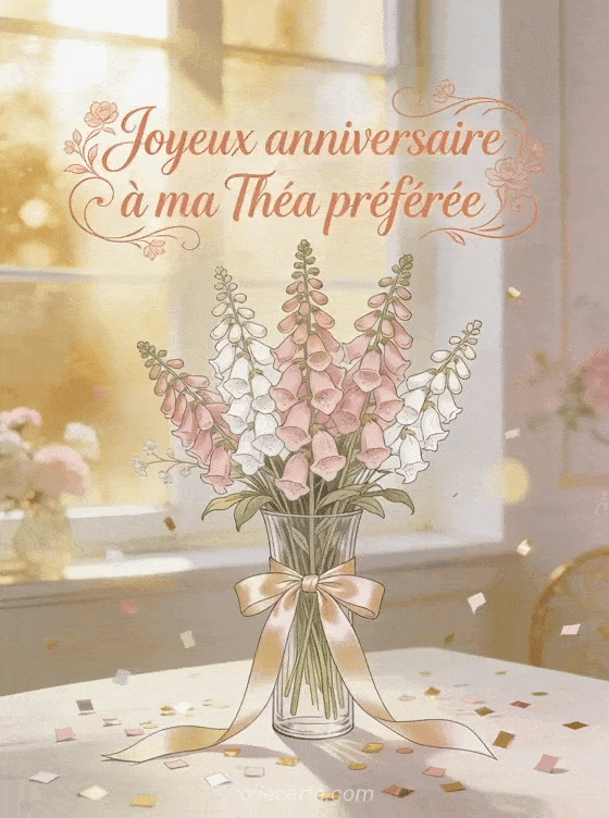 Joyeux anniversaire Théa - Joyeux anniversaire thea fleurs
