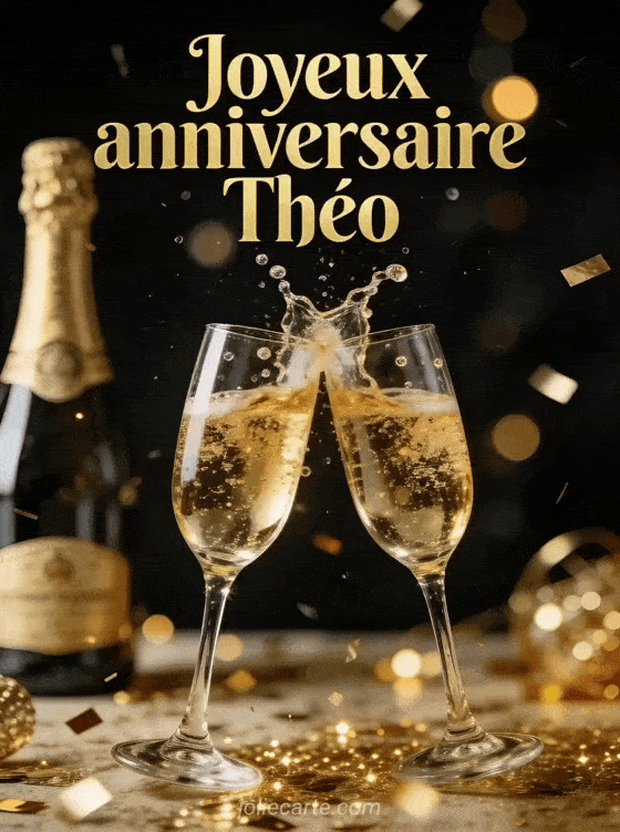 Joyeux anniversaire Théo - Joyeux anniversaire theo champagne