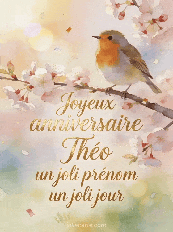 Joyeux anniversaire Théo - Carte joyeux anniversaire theo