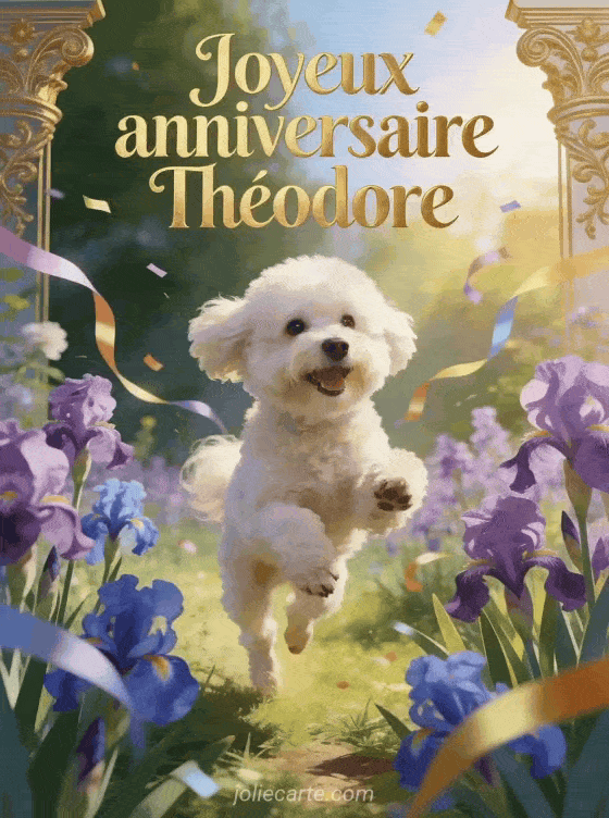 Joyeux anniversaire Théodore - Carte joyeux anniversaire theodore gratuite