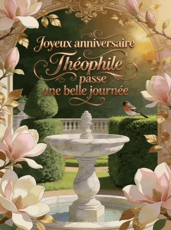 Joyeux anniversaire Théophile - Joyeux anniversaire theophile gif anime