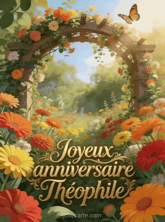 Joyeux anniversaire Théophile - Joyeux anniversaire theophile fleurs