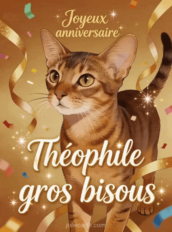 Joyeux anniversaire Théophile - Joyeux anniversaire theophile gros bisous