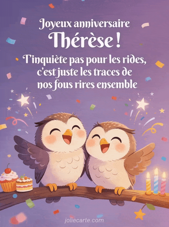Joyeux anniversaire Thérèse - Joyeux anniversaire therese rigolo