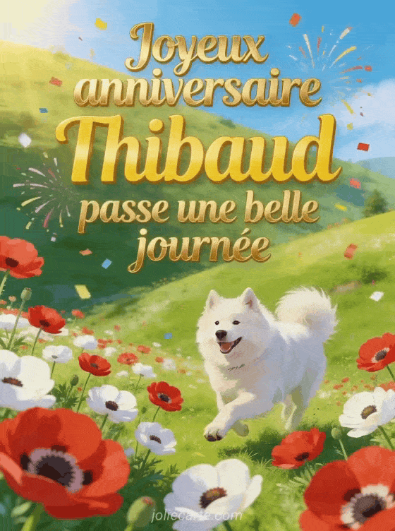 Joyeux anniversaire Thibaud - Carte joyeux anniversaire thibaud gratuite
