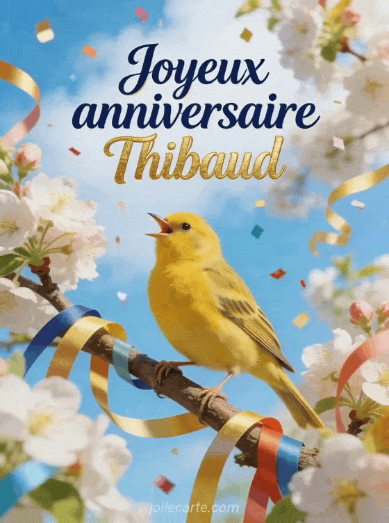 Joyeux anniversaire Thibaud - Carte joyeux anniversaire thibaud