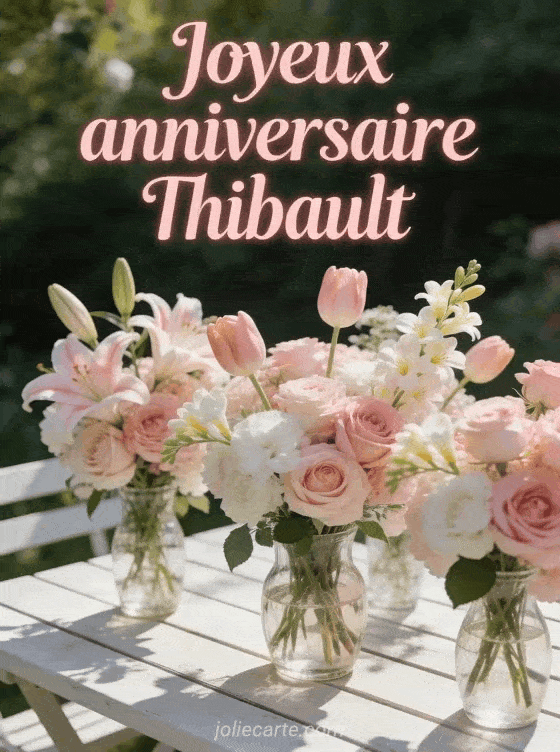 Joyeux anniversaire Thibault - Joyeux anniversaire thibault fleurs