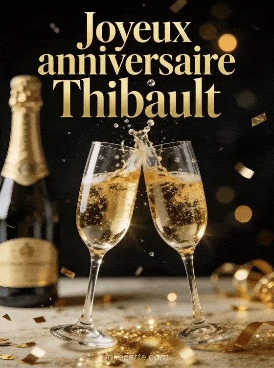 Joyeux anniversaire Thibault - Thibault champagne