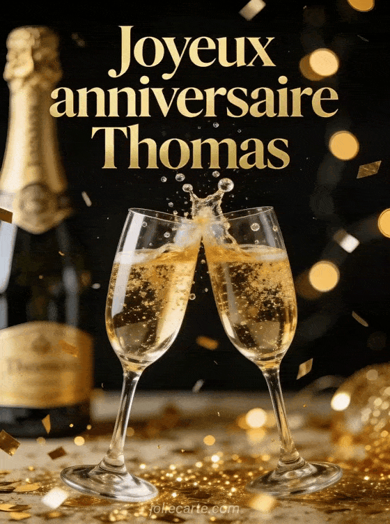 Joyeux anniversaire Thomas - Thomas champagne
