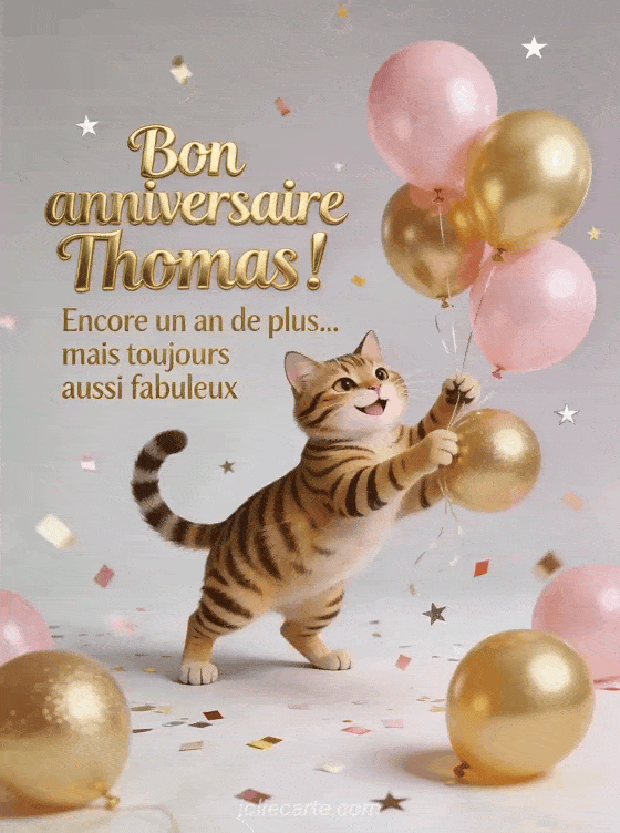 Joyeux anniversaire Thomas - Bon anniversaire thomas