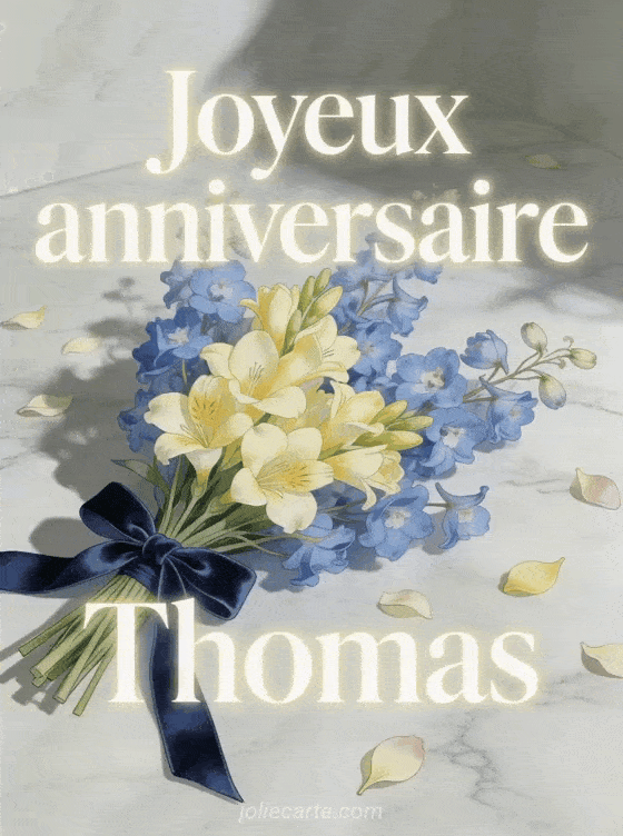 Joyeux anniversaire Thomas - Joyeux anniversaire thomas fleurs
