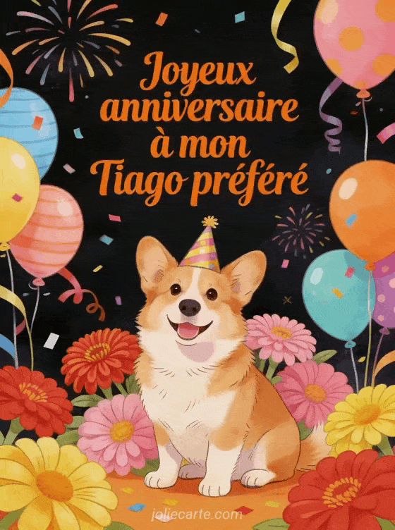 Joyeux anniversaire Tiago - Joyeux anniversaire tiago gif anime