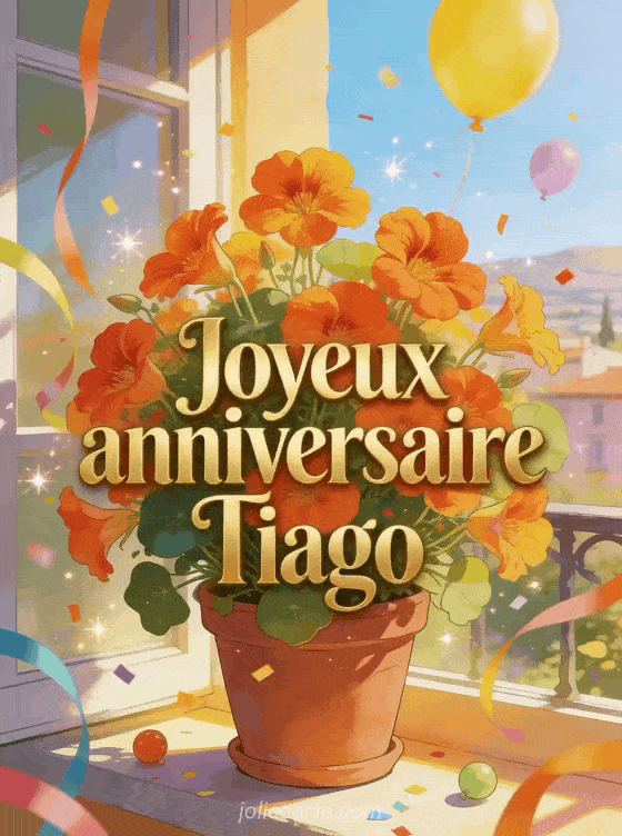 Joyeux anniversaire Tiago - Joyeux anniversaire tiago fleurs