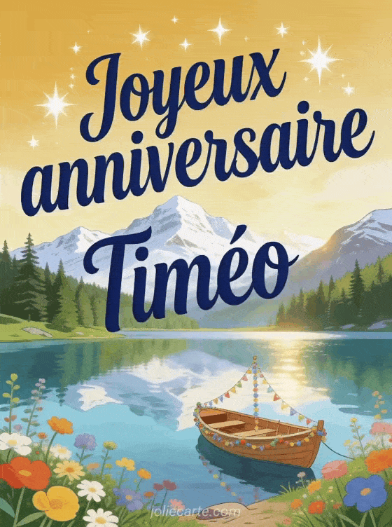 Joyeux anniversaire Timéo - Carte joyeux anniversaire timeo