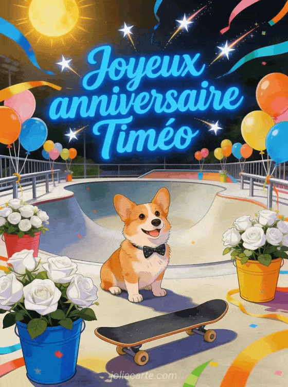 Joyeux anniversaire Timéo - Joyeux anniversaire timeo gif anime