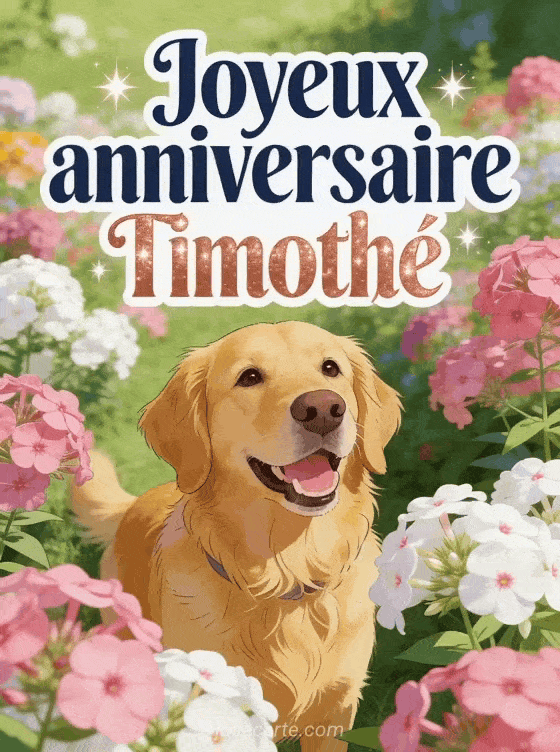 Joyeux anniversaire Timothé - Carte joyeux anniversaire timothe gratuite