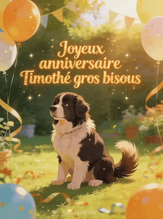 Joyeux anniversaire Timothé - Joyeux anniversaire timothe gros bisous
