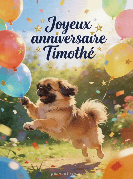 Joyeux anniversaire Timothé - Joyeux anniversaire timothe gif anime