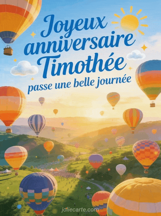 Joyeux anniversaire Timothée - Joyeux anniversaire timothee gif anime