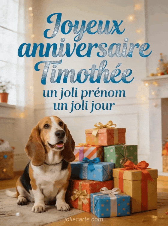 Joyeux anniversaire Timothée - Joyeux anniversaire timothee gif