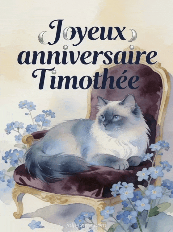 Joyeux anniversaire Timothée - Carte joyeux anniversaire timothee