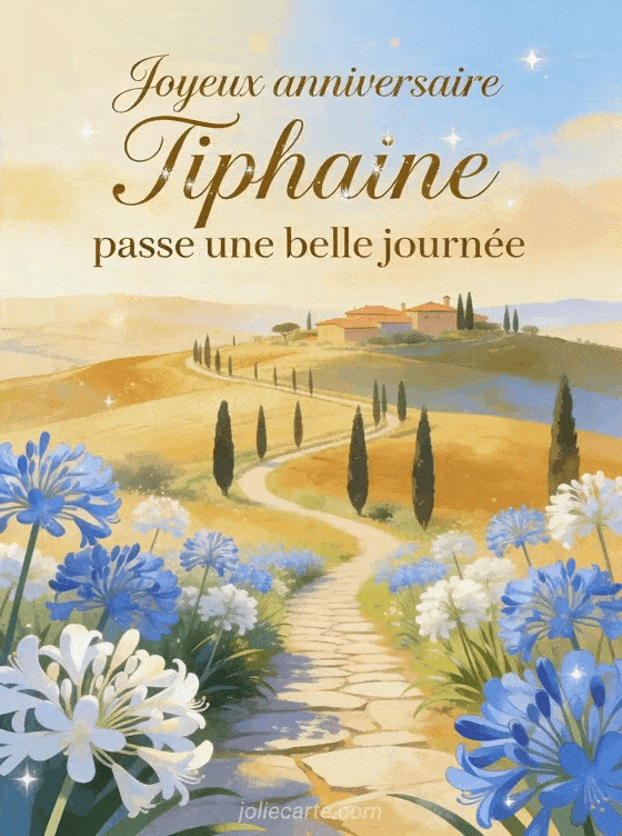 Joyeux anniversaire Tiphaine - Carte joyeux anniversaire tiphaine