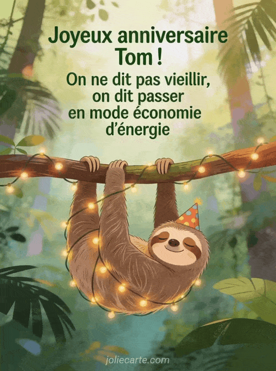 Joyeux anniversaire Tom - Tom humour