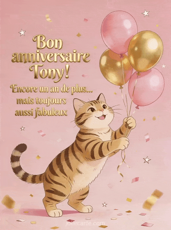 Joyeux anniversaire Tony - Bon anniversaire tony