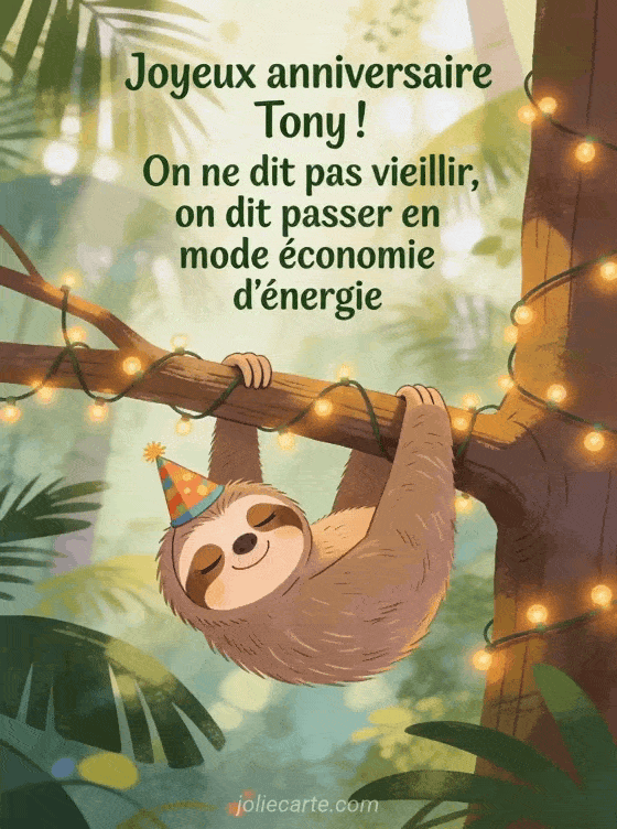 Joyeux anniversaire Tony - Tony humour