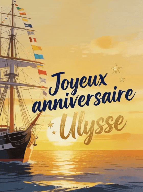 Joyeux anniversaire Ulysse - Joyeux anniversaire ulysse gif anime