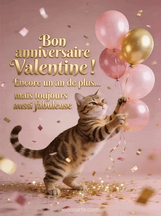 Joyeux anniversaire Valentine - Bon anniversaire valentine