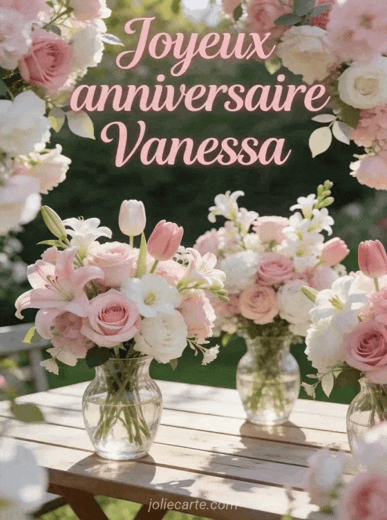 Joyeux anniversaire Vanessa - Joyeux anniversaire vanessa fleurs