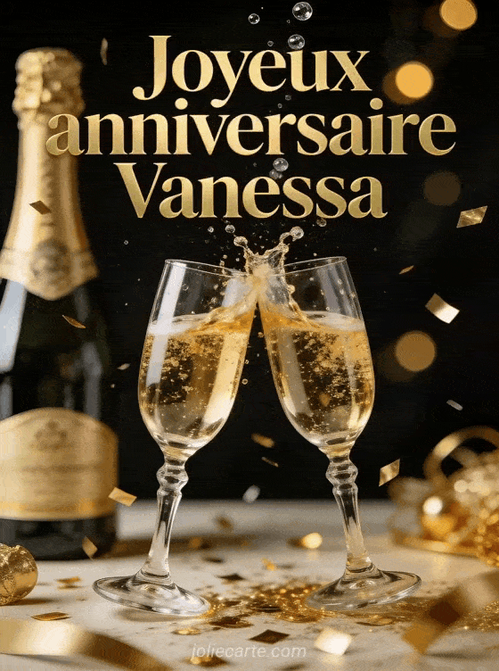 Joyeux anniversaire Vanessa - Vanessa champagne
