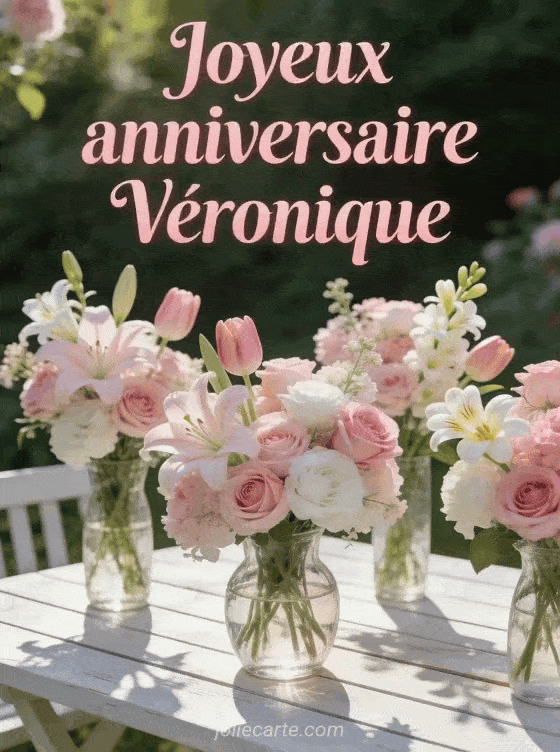 Joyeux anniversaire Véronique - Joyeux anniversaire veronique fleurs