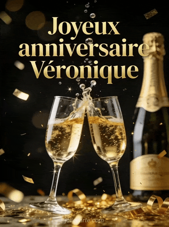 Joyeux anniversaire Veronique - Veronique champagne