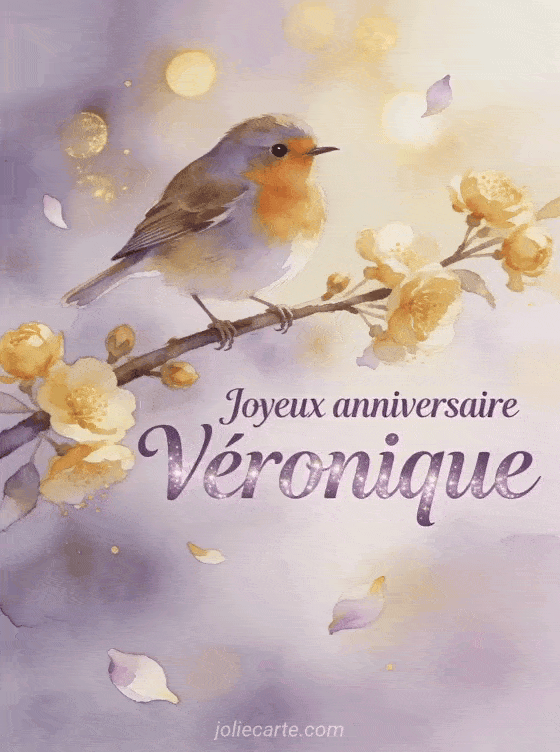 Joyeux anniversaire Véronique - Carte joyeux anniversaire veronique
