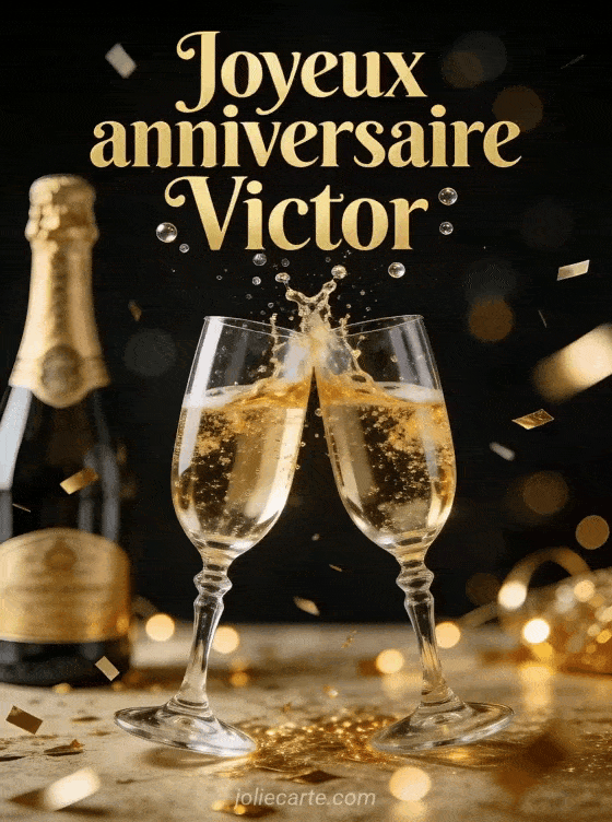 Joyeux anniversaire Victor - Victor champagne