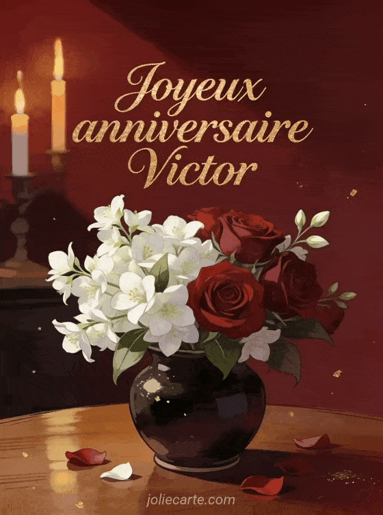 Joyeux anniversaire Victor - Joyeux anniversaire victor fleurs