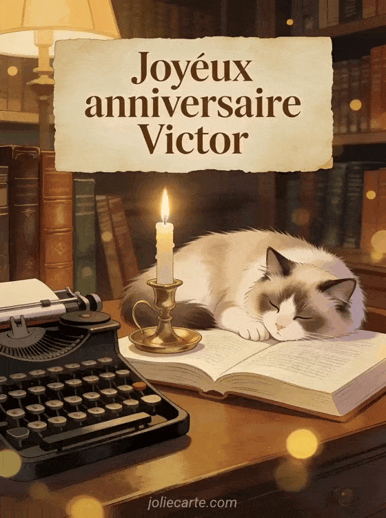 Joyeux anniversaire Victor - Carte joyeux anniversaire victor