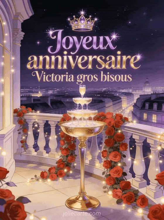 Joyeux anniversaire Victoria - Joyeux anniversaire victoria gros bisous